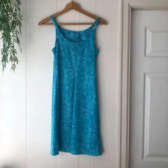 Vintage Luna Blue Snake Print Dress XS/S - Picture 8 of 8